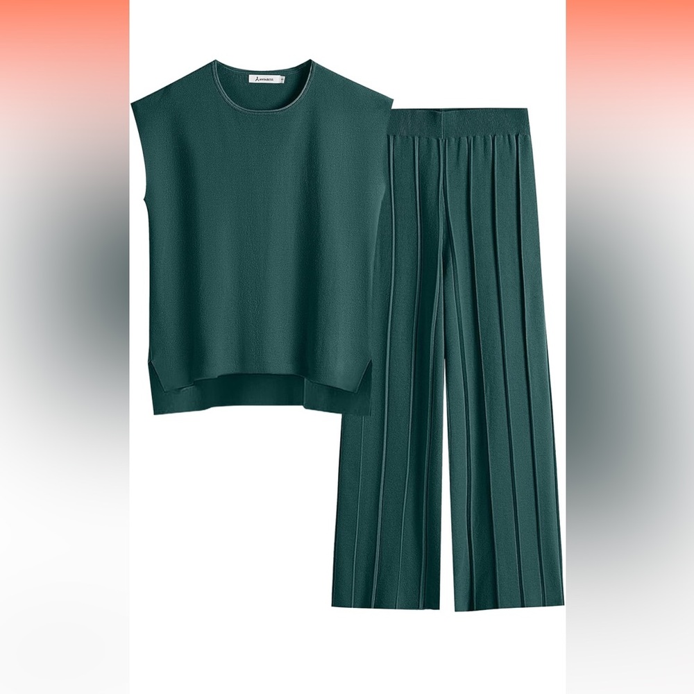 Elegant Green Women's two piece set